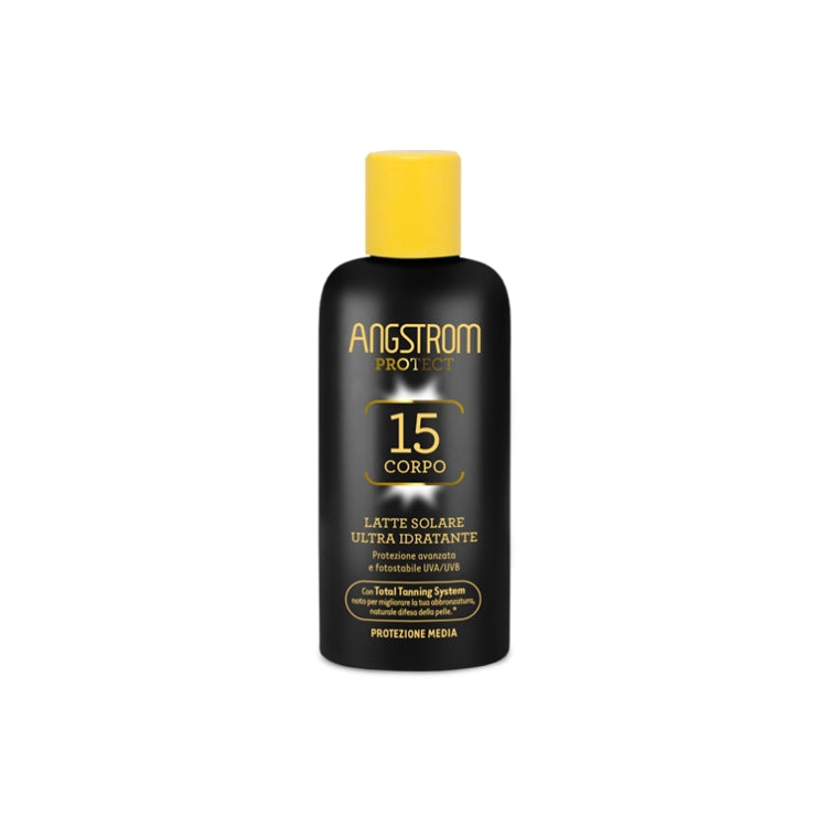 Angstrom - Latte Solare Ultra Idratante - Protezione Avanzata & Fotostabile UVA/UVB - Con Total Tanning System - Corpo