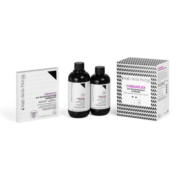 Diego dalla Palma - Cheraplex - Kit Ricostruisce & Ripara - Capelli Riparati Ristrutturati & Protetti - Cofanetto unisex