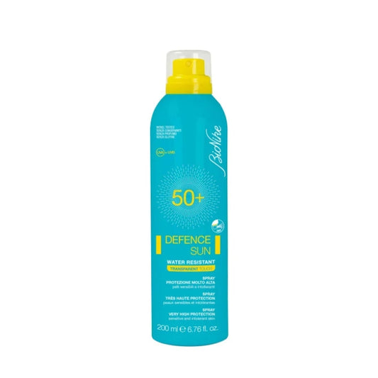Bionike - Defence Sun - Water Resistant - Transparent Touch - Spray Protezione Molto Alta - Pelli Sensibili & Intolleranti