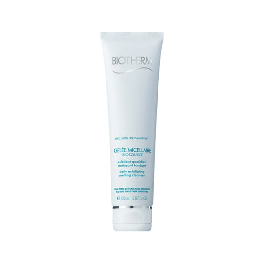 Biotherm - Gelée Micellaire Biosource - Exfoliant Quotidien Nettoyant Fondant - Daily Exfoliating Melting Cleanser - Tous Types De Peau Même Sensibles - All SKin Types Even Sensitives - Avec / With Life Plankton