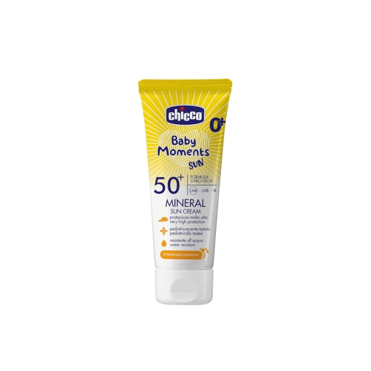 Chicco - Baby Moments Sun - Mineral Sun Cream - SPF 50+