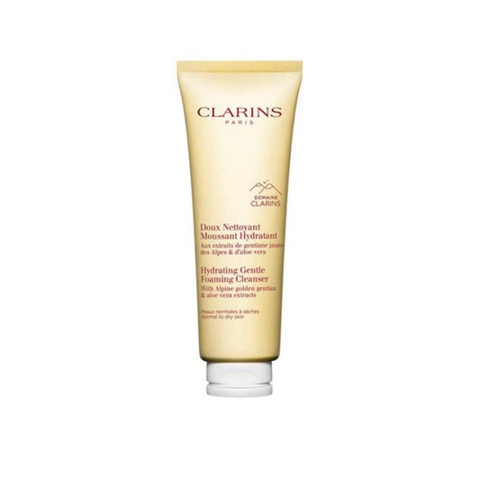 Clarins - Doux Nettoyant Moussant Hydratant - Aux Extraits De Gentiane Jaune Des Alpes & D'Aloe Vera - Hydrating Gentle Foaming Cleanser -With Alpine Golden Gentian & Aloe Vera Extracts - Peaux Normales À Sèches - Normal To Dry Skin