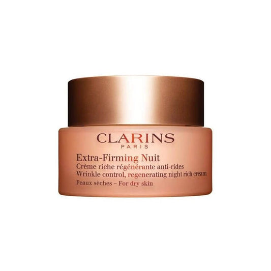 Clarins - Extra-Firming Nuit - Crème Riche Régénérante Anti-Rides - Wrinkle Control Regenerating Night Rich Cream - Peaux Sèches - For Dry Skin