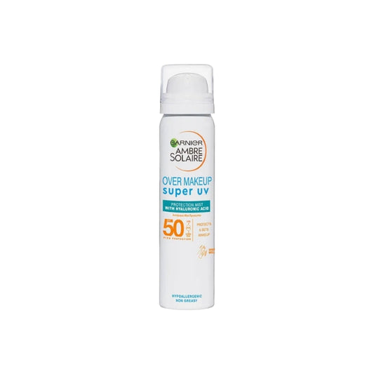 Garnier - Ambre Solaire - Over Makeup Super UV - Protection Mist With Hyaluronic Acid - HypoAllergenic Non Greasy - SPF 50