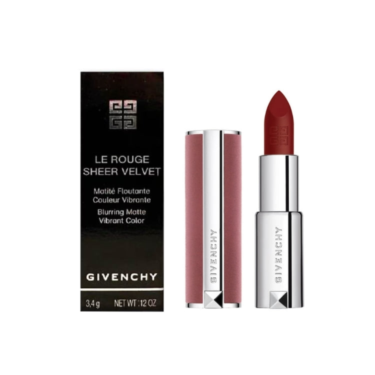Givenchy - Le Rouge Sheer Velvet - Matité Floutante Couleur Vibrante - Blurring Matte Vibrant Color