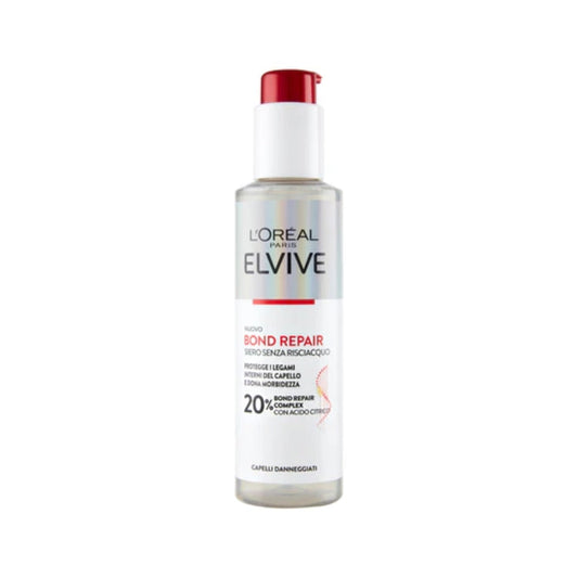 L'Oréal Paris - Elvive - Bond Repair - Siero Senza Risciacquo - Protegge I Legami Interni Del Capello & Dona Morbidezza - 20% Bond Repair Complex Con Acido Citrico - Capelli Danneggiati