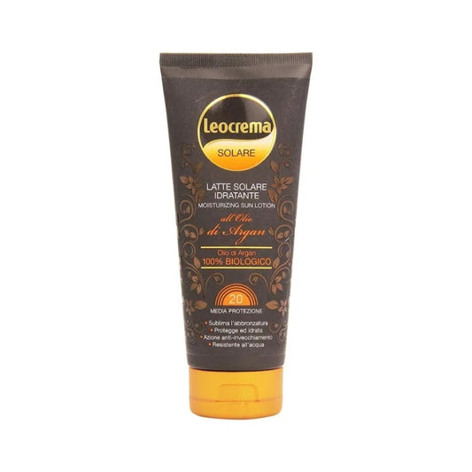 Leocrema - Latte Solare Idratante - Moisturizing Sun Lotion - All'Olio Di Argan 100% Biologico