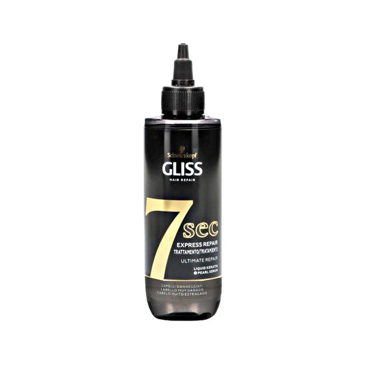 Testanera - Gliss Hair Repair - 7 Sec Express Repair - Trattamento/Tratamiento Ultimate Repair - Liquid Keratin + Pearl Serum - Capelli Danneggiati - Cabello Muy Dañado