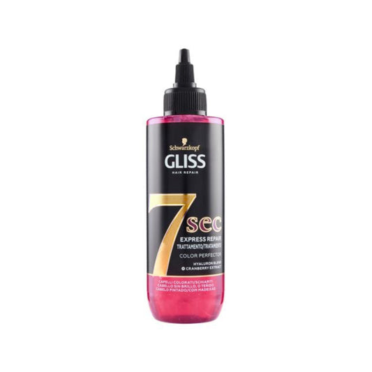 Testanera - Gliss Hair Repair - 7 Sec Express Repair - Trattamento/Tratamiento Color Perfector - Hyaluron Blend + Cranberry Extract - Capelli Colorati/Schairiti - Cabello Sin Brillo O Teñido